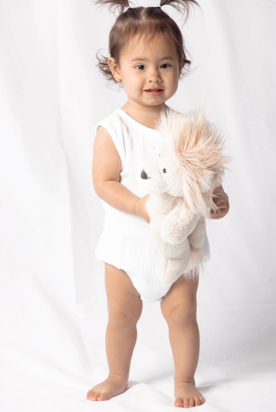 White Muslin Romper